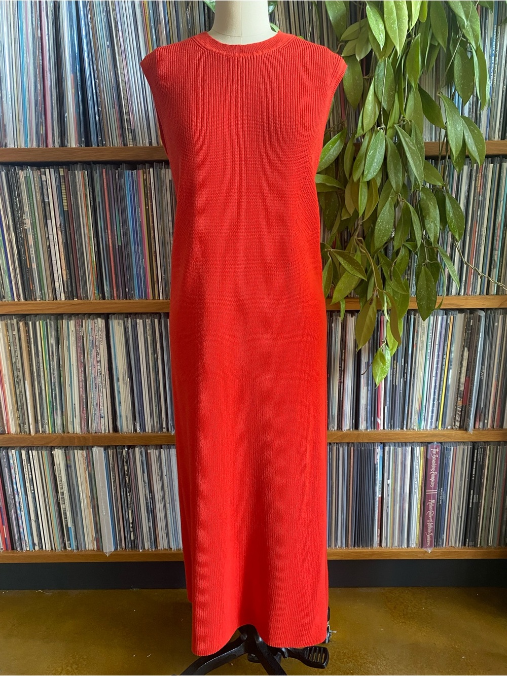 NWOT EVERLANE - Sleeveless Red Knit Maxi Dress - Size M